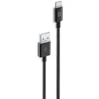 Cellular Line Cellularline Braided Cable USB-A/USB-C 1.5m schwarz (USBDATABRATOC15K)