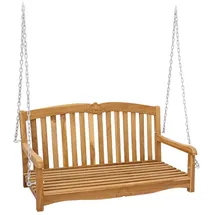 vidaXL Schaukelbank 114 x 60 x 60,5 cm Braun