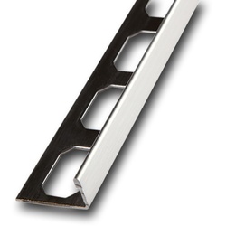 Edelstahl Winkelabschlussprofil, gebürstet, V2A, je 2,50 m | 8 mm