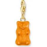 Thomas Sabo 2186-413-8 Charm Goldbären-Anhänger Orange vergoldet