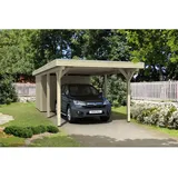 SKANHOLZ Spessart mit Abstellraum 3,55 x 8,46 m natur
