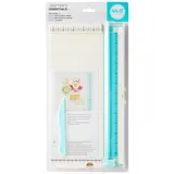 Rayher 50036000 We R Memory Keepers Trim & Score Board, Papierschneider und Falzbrett für Boxen, Karten, Umschläge, Tüten, Papierrosetten u.v.m., Weiß