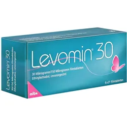 LEVOMIN 30 30 Mikrogramm/150 Mikrogramm Filmtabl. 126 St