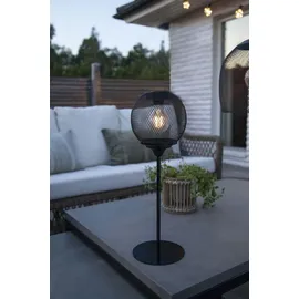 Star Trading Solar Tischleuchte Edelstahl/Metall 45 cm 1er Set schwarz