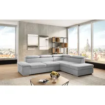 sit&more Ecksofa »Valentine L-Form, B: 272 cm« mit Arm- & Kopfteilverstellung, optional mit Bettfunktion, grau