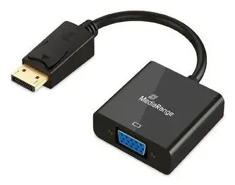 MediaRange HDMI zu DVI-I Video Konverter, 20cm, Schwarz