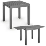 Juskys Laki Gartentisch 70 x 70 x 70 cm Anthrazit
