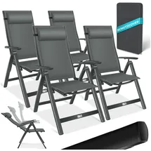 Kesser Gartenstuhl 58 x 58 x 114 cm schwarz 4 St.