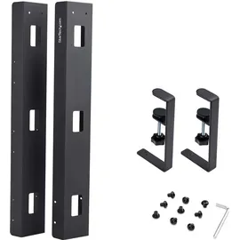 Startech StarTech.com Under Desk Cable Management Tray, Clamp-on Installation - Schwarz