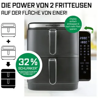 Vertikale Doppelkammer Grau 15471