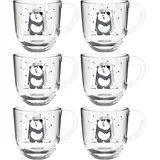 LEONARDO Tasse BAMBINI 6er-Set 280 ml Panda, 022901, Glas