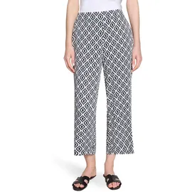 Betty Barclay Marlene-Hose mit elastischem Bund in Dunkelblau/Weiß | Gr.: 40