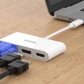 D-Link DUB-V310 USB-C 3-Port Video Adapter