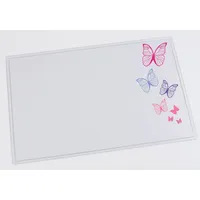 Läufer Schreibtischunterlage Schreibunterlage Emotion 'Butterfly' 40x60 cm transparent