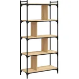 vidaXL Bücherregal 5 Böden Sonoma-Eiche 76x32x158 cm Holzwerkstoff