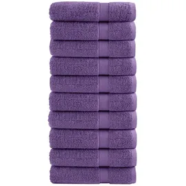 vidaXL SOLUND Handtuchset 10-tlg. lila