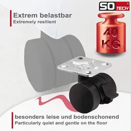 SOTech Möbelrolle AACHEN 40 kg