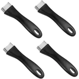 UTHCLO 4 Stück Topfgriffe Aus Edelstahl Ergonomisch Wärmedämmend Klein Für Küchen Und Wokgriffe Abnehmbar Und Platzsparend