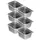 Vevor 1/2-Größe 1/2 Gastronormbehälter, Edelstahl Behälter 6 Stk. 325 x 266 x 148 mm Speisebehälter, kommerzieller Dampfpfanne Warmhaltebehälter, Hotelpfanne Tisch Food Pan Buffet