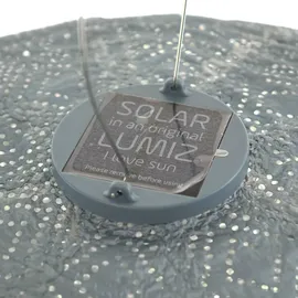 lumiz Lampion Kunststoff Ø 40 cm Solar blau grau