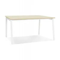 KADIMA DESIGN Besprechungstisch aus Holz und Metall | Bürobank