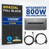 Balkonkraftwerk 1000W Bifazial mit Anker SOLIX Solarbank E1600 PRO Solarspeicher