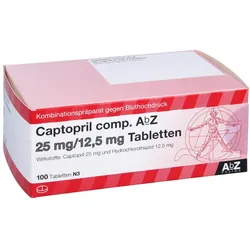 CAPTOPRIL comp. AbZ 25 mg/12,5 mg Tabletten 100 St