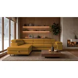 storez24 Eckcouch Textil 3-Sitzer Gold