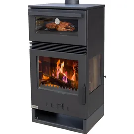 Teba TKS 15 Stahl Schwarz/Abdeckplatte Glas