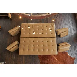 KAWOLA Ecksofa Wiolo Leder cognac