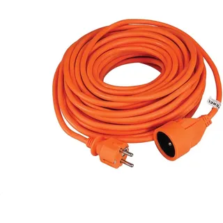 Perel VELLEMAN - EC20 Verlängerungskabel mit Schutzleiter, für Innen- und Außeneinsatz, 20 m, Orange 176615