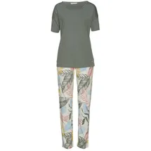 vivance dreams by lascana Pyjama floral khaki 36/38