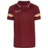 Nike Academy 21 Poloshirt Kinder - dunkelrot 122-128