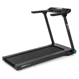 Capital Sports Laufband, Walking Pad mit Bluetooth-Lautsprechern, LED-Touch Control, Laufband für Zuhause Klappbar, Treadmill mit Dynamischer Fede... - Schwarz