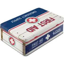 Nostalgic-Art Vorratsdose First Aid Blue, aus Metall, 2,5 Liter, mit Motiv