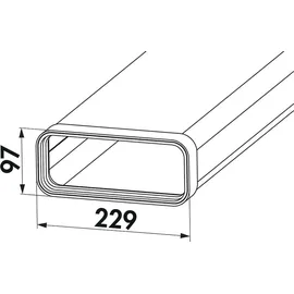 Naber SF-VRO 150 Flachkanalrohr 1000 mm