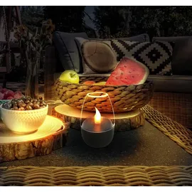 GLOBO 36703 Solarleuchte Edelstahl grau dunkel, LED