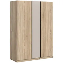 Livetastic Kleiderschrank Oakland 130 x 183 x 53 cm Eiche
