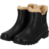Chelsea Gummistiefel für Kinder - Unisex - Kunstfellfutter - 100% Gummi schwarz 33.5 (UK 1.5)