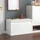 [en.casa] Degerfors 80 x 45 x 39 cm mit Schublade / weiß