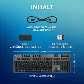 Logitech G915 X LIGHTSPEED Schwarz
