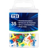 TSI 48350 Pinnwandnadeln, 35-er Packung, farbig Sortiert