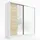 A&J MöbelLand Schwebetürenschrank SOLO 200 x 215 x 59,5 cm Weiß