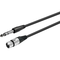 Vivolink PROAUDXLRFJACKS1 Audio-Kabel 1 m XLR 6.35mm Schwarz