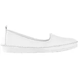 Heine Slipper HEINE, Damen, Gr. 37, weiß, Glattleder, Leder, modisch, Schuhe