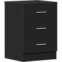 vidaXL Nachtschrank 38 x 35 x 56 cm Schwarz