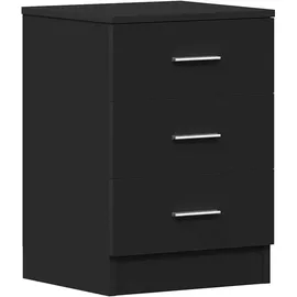 vidaXL Nachtschrank 38 x 35 x 56 cm Schwarz