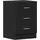 vidaXL Nachtschrank 38 x 35 x 56 cm Schwarz
