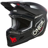 O'Neal 3SRS HEXX schwarz/weiß/roter Motocross Helm, schwarz-weiss-rot, Größe XL