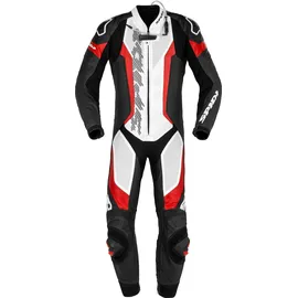 Spidi Laser Pro 1-Teiler Perforierte Motorrad Lederkombi, schwarz-rot, Größe 48